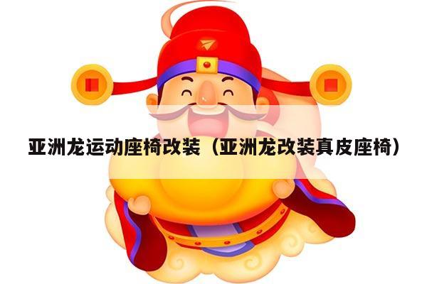 亚洲龙运动座椅改装（亚洲龙改装真皮座椅）